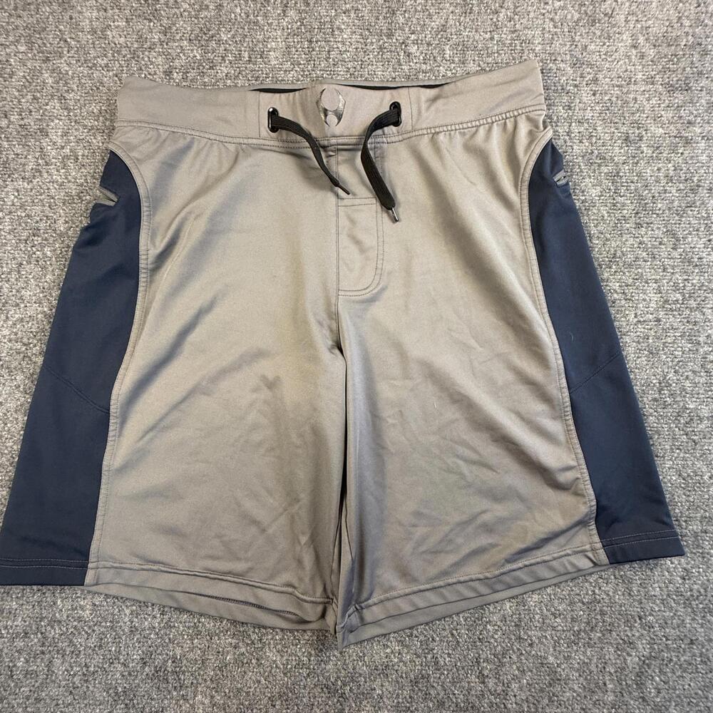 Hylete Men's Athletic Shorts Medium Gray and Navy‎